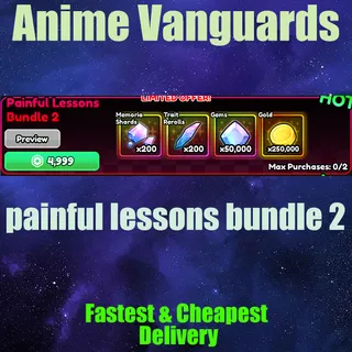 Anime Vanguards painful lessons bundle 2 