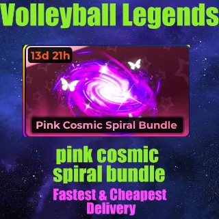 Volleyball Legends pink cosmic spiral bundle