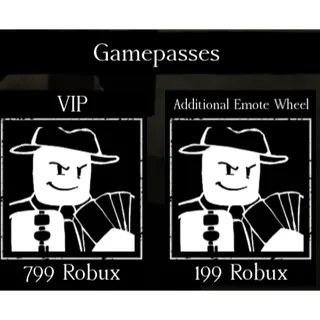 Forsaken Gamepasses vip - Additional Emote Wheel