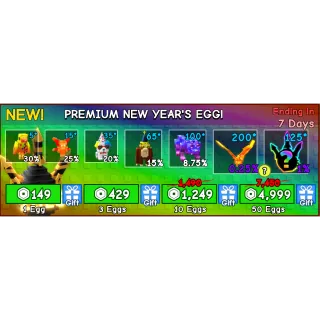 PREMIUM NEW YEARS EGG X100