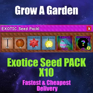 grow a garden Exotice Seed PACK X10