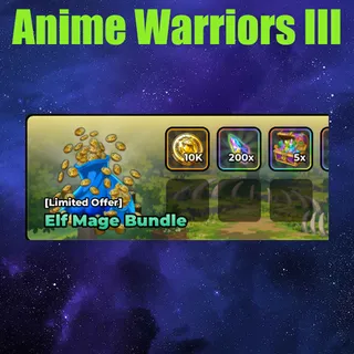 Anime Warriors III ELF MAGE BUNDLE 