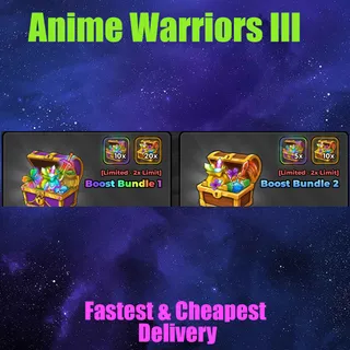 Anime Warriors III boost bundle 1-2