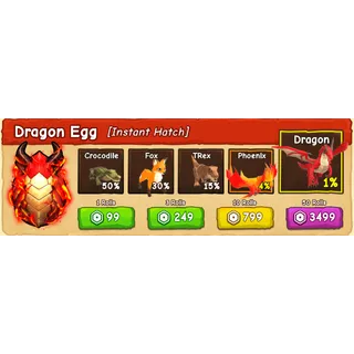Ride A Pet Dragon EGG x10