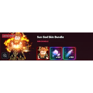Anime Vanguards sun god skin bundle