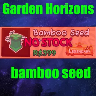 Garden Horizons Bamboo Seed