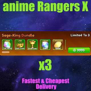 anime Rangers X sage-king bundle  x3