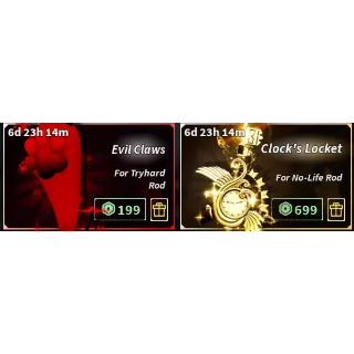  FISCH Evil claws clocks locket