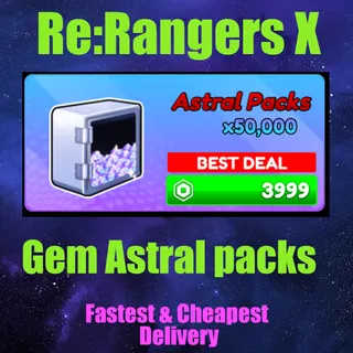 anime Rangers X Gem Astral packs