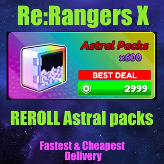 anime Rangers X REROLL Astral packs