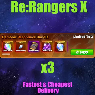 anime Rangers X demonic resonasce bundle x3