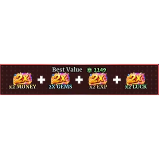 Sailor Piece  2X MONEY , 2X EXP , 2X LUCK , 2X GEMS