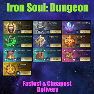   Iron Soul: Dungeon all gamepasses