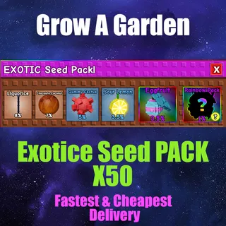 grow a garden Exotice Seed PACK X50