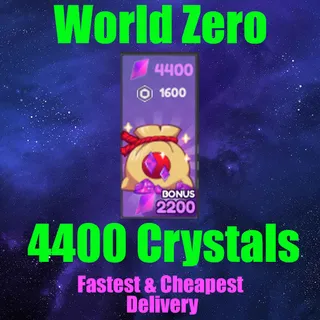 World Zero - 4400 Crystals