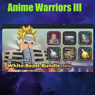 Anime Warriors III white beast bundle (skin )