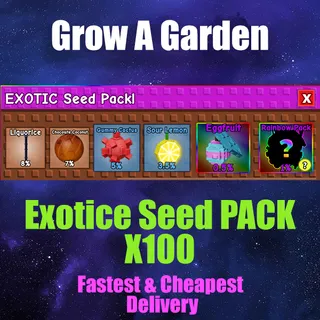 grow a garden Exotice Seed PACK X100