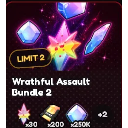 Anime Vanguards wrathful assault  bundle 2