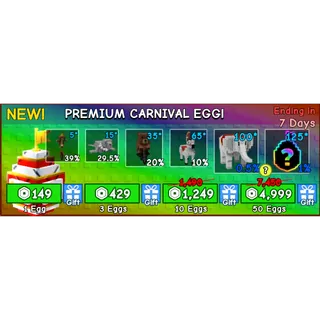 PREMIUM CARNIVAL EGG X50