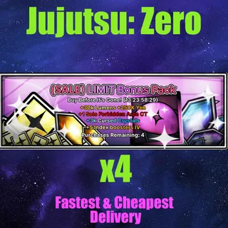 Jujutsu: Zero limit bonus pack x4