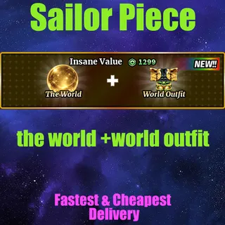 Sailor Piece -the world +world outfit