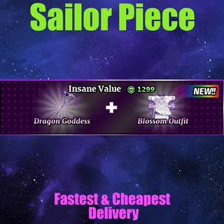 Sailor Piece -Dragon Goddess + blossom outfit