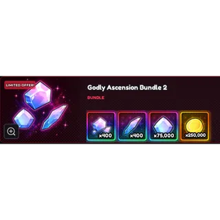 Anime Vanguards godly ascension bundle 2 x2
