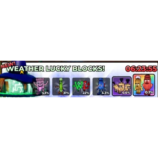 Kick a Lucky Block weather lucky blocks X8