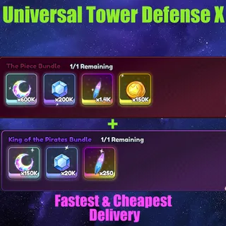 Universal Tower Defense X the piece bundle-king of the pirates bundle 
