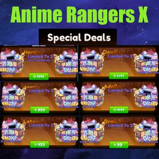 anime Rangers X (Hero's-Devil's-Adolla Crate)(Amaterasu-Latom-Bray Bundle)