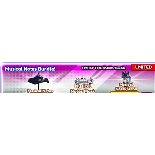 Baddies musical notes bundle 
