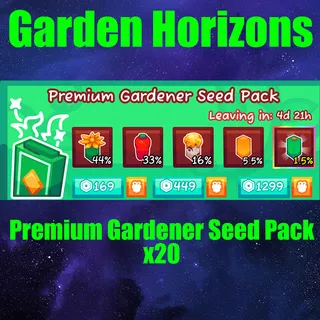 Garden Horizons Premium Gardener Seed Pack X20