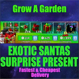 EXOTIC SANTAS SURPRISE PRESENT X10