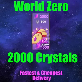 World Zero - 2000 Crystals