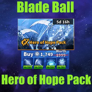 Blade Ball - Hero of Hope Pack