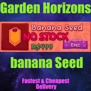 Garden Horizons banana Seed