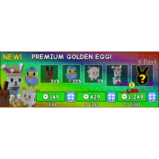 grow a garden PREMIUM GOLDEN EGG X20