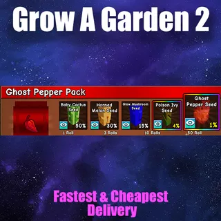 grow a garden 2 ghost pepper pack X10
