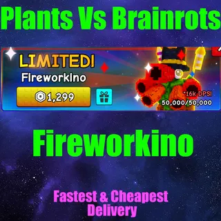 plants vs Brainrots Fireworkino