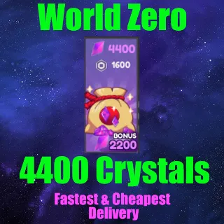 World Zero - 4400 Crystals
