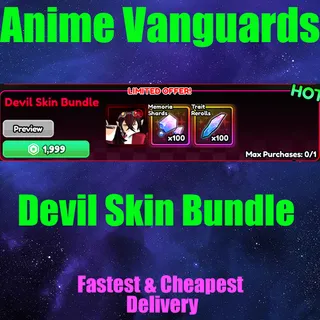 Anime Vanguards Devil Skin Bundle