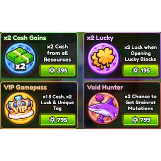 Be a Lucky Block all gamepasses