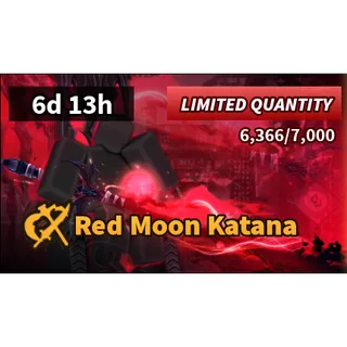Blade Ball red moon katana