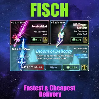 FISCH Rosebud Rod /Bloom of Delicacy / wildflower spectra