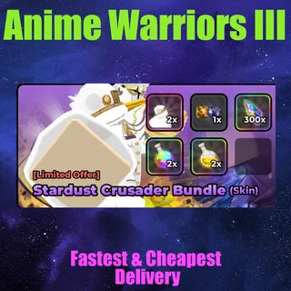 Anime Warriors III stardust crusader bundle (skin)