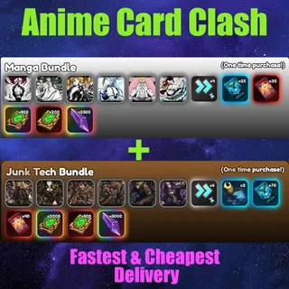 Anime Card Clash manga bundle-junk tech bundle 