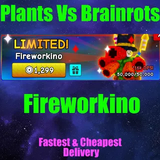 plants vs Brainrots Fireworkino