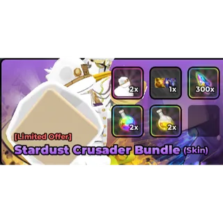 Anime Warriors III stardust crusader bundle (skin)