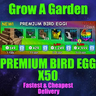 PREMIUM BIRD EGG X50
