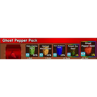 grow a garden 2 ghost pepper pack X200